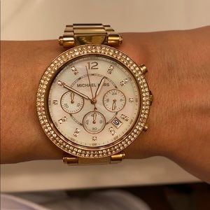 Michael Kors Parker Rose Gold-Tone Watch
